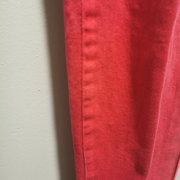 Tripp NYC red overdye skinny jeans with decorative zippers - Picture 6 of 9